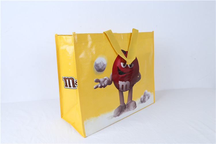 pp woven shopping bag lamination