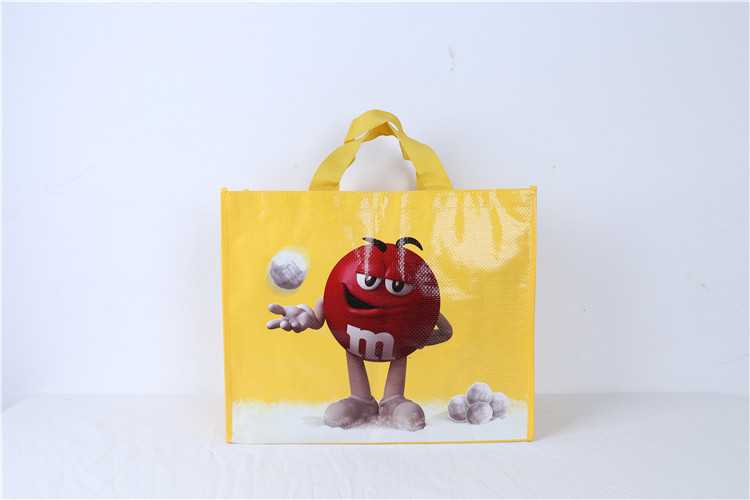 pp woven shopping bag lamination