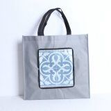 Heat transfer foldable shopping bag with printing
